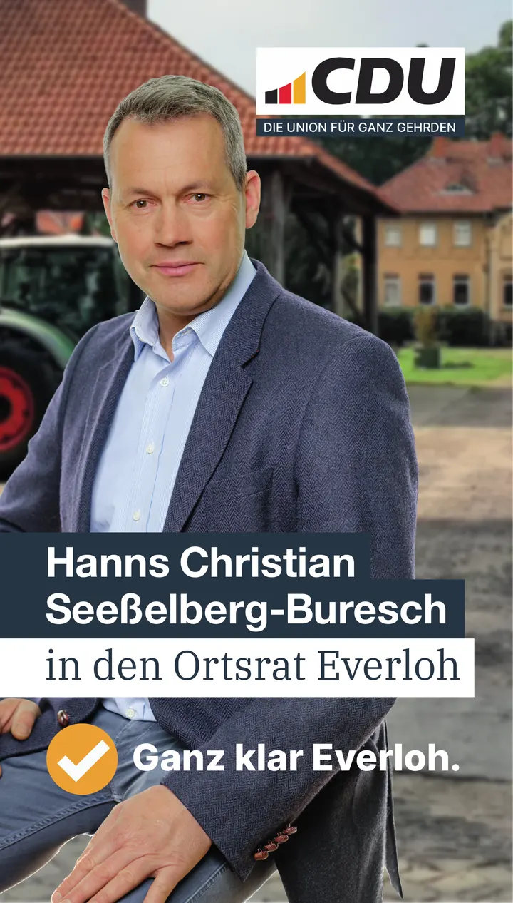 Kampagnenkarte von Hanns Christian Seeßelberg-Buresch für den Ortsrat Everloh.